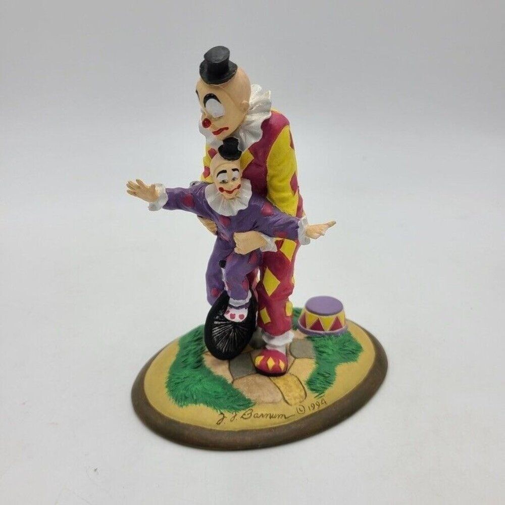 Vintage Danbury Mint Classic Clowns Balancing Act Collection 1994 Francis Barnum